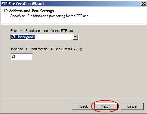 Настройка ftp server windows server 2008 r2